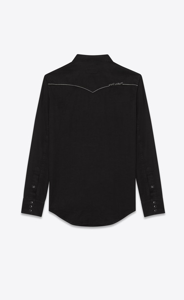saint laurent Embroidered western shirt